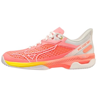Zapatos Mizuno WAVE Exceed Tour 5AC Mujer Coral / Blancos / Naranjas - Chile M849PVQDXU
